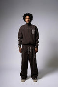 ESSENTIAL WINDBREAKER TRACKSUIT BROWN